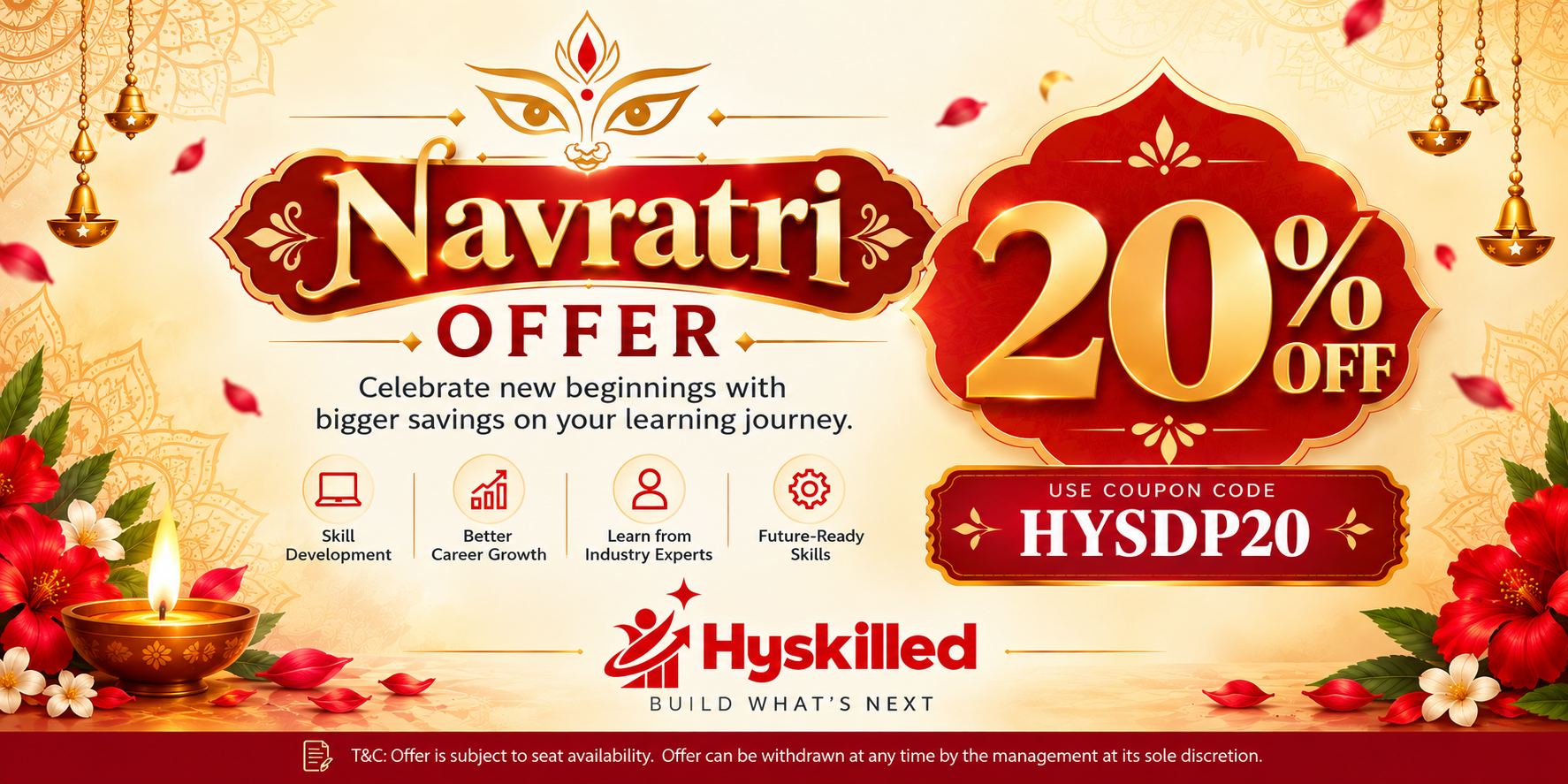 Navratri Special Offer 2026: Get 20% Off on Skill Development Courses at Hyskilled